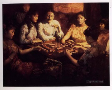 150の主題の芸術作品 Painting - 黄金時代 中国のチェン・イーフェイ